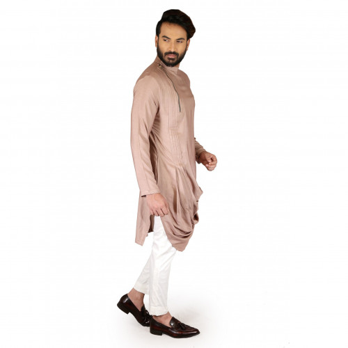 Yajy Mens Kurta With Straight Pants Set 